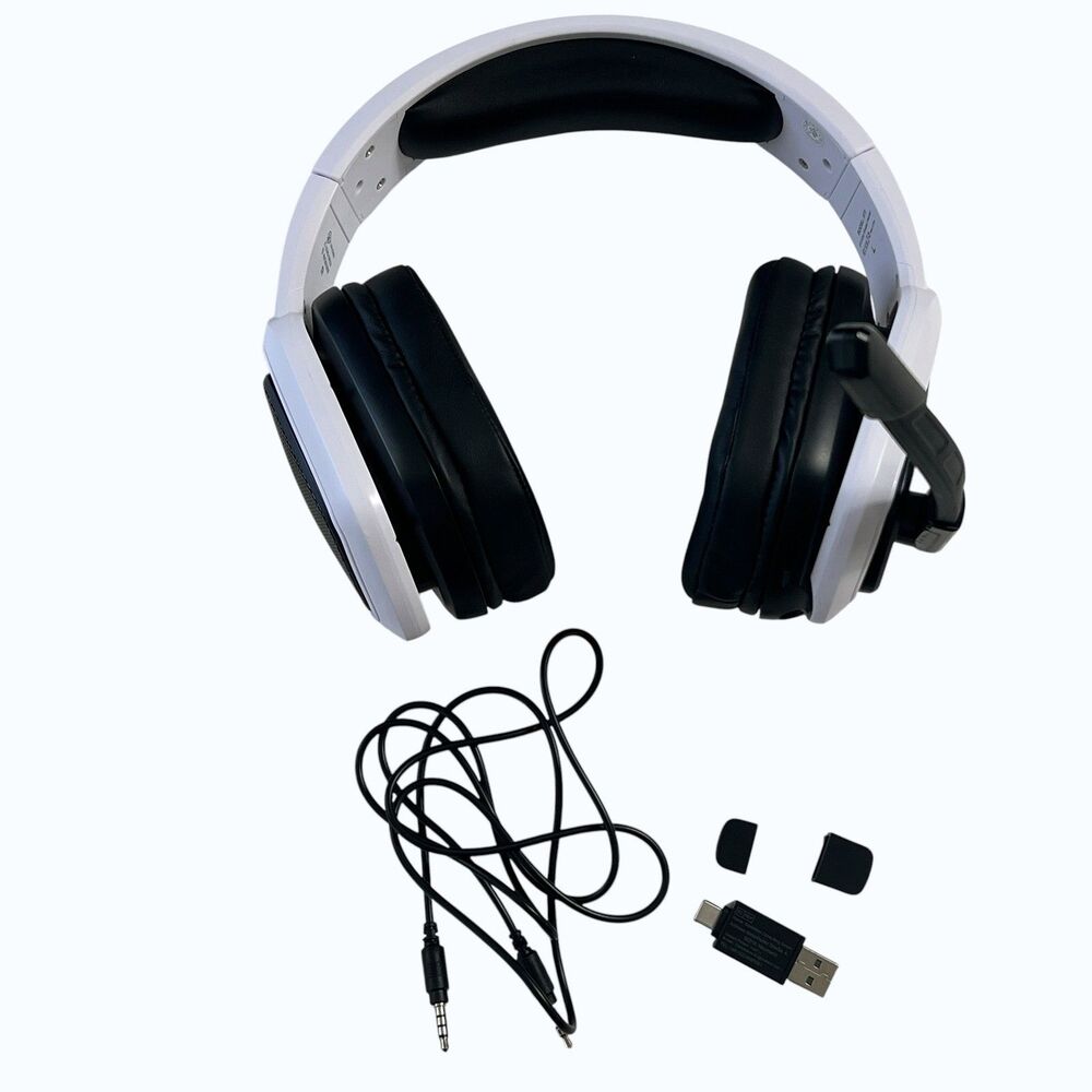 Tatybo WT5 Wireless Gaming Headset White RGB 7.1 Surround Sound PC PS4 PS5 - Picture 6 of 16